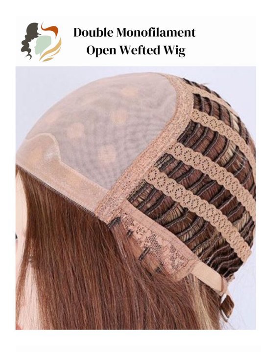 Double Monofilament Open Wefted Wig wig cap construction