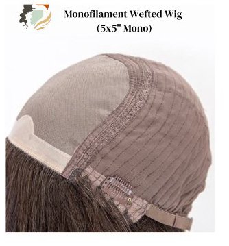 Monofilament Wefted Wig (5x5" Mono) wig cap construction