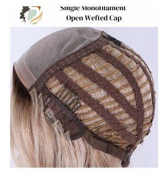 Single Monofilament Open Wefted Cap wig cap construction