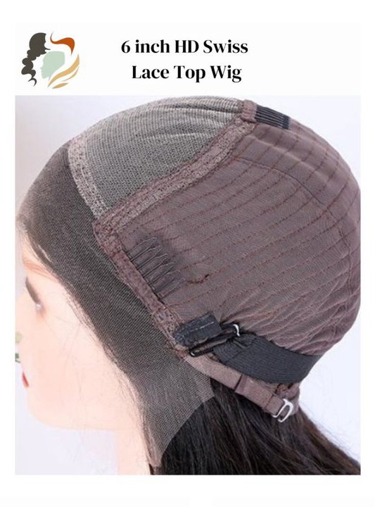 6 inch HD Swiss Lace Top Wig wig cap construction